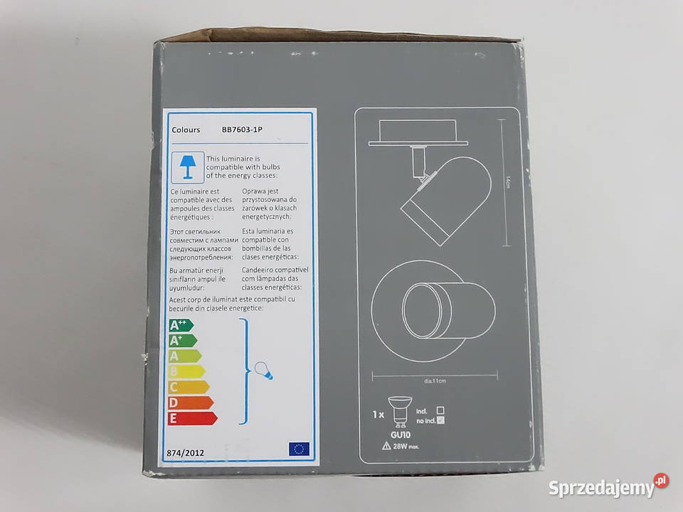 Nowy Reflektor Punktowy Colours Blue Chrom i Biłgoraj