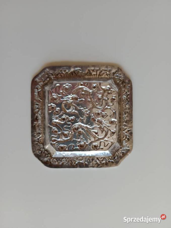 Piękna srebrna misa Antyk Chiny Fantastyczna Mosina sprzedam