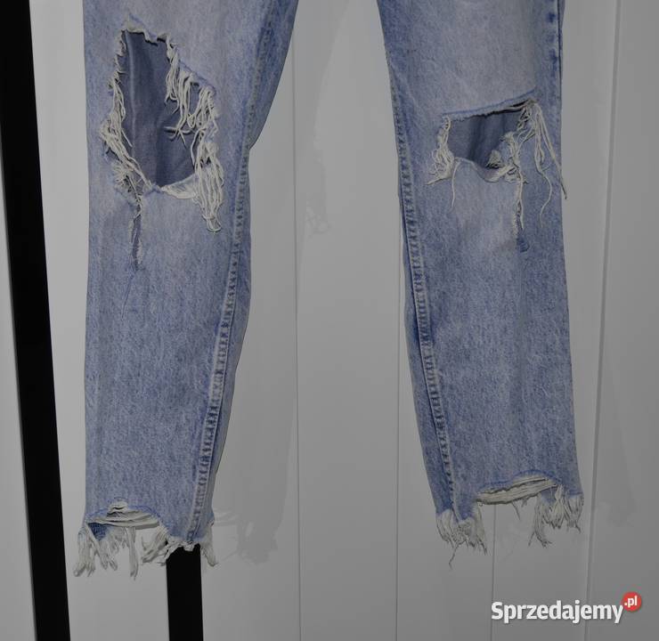 Bershka świetne spodnie dziury 32 XXS Długie Wrocław