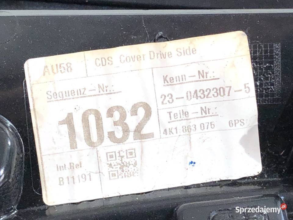 SCHOWEK KIEROWCY AUDI A7 C8 SportowyCoupe osobowe