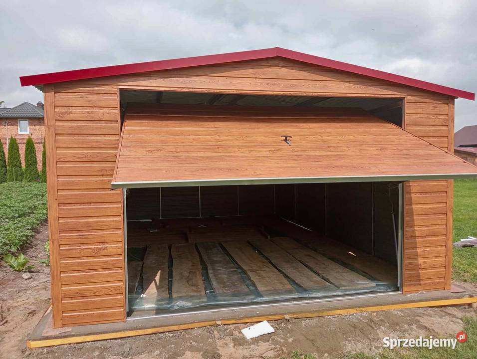 Garaż blaszany drewnopodobny 4x5 Garaż PREMIUM Zamość