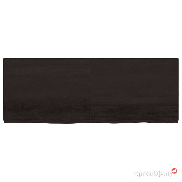 Blat stołu ciemnobrązowy 160x60x26 lite drewno Warszawa