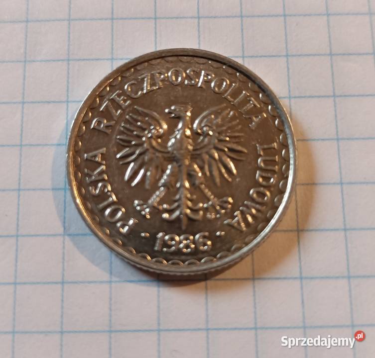 1 ZŁOTY 1986 POLSKA Piszczac
