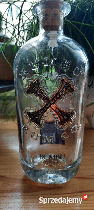 Butelka 07L rum Bumbu24 PUSTA Kolekcjonerska sprzedam
