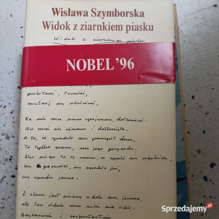 Widok z ziarnkiem piasku Szymborska książki Gdańsk