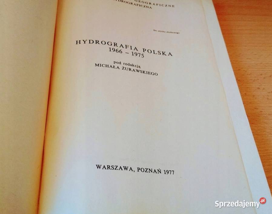 Hydrografia polska 19661975 Michał Żurawski Gdańsk