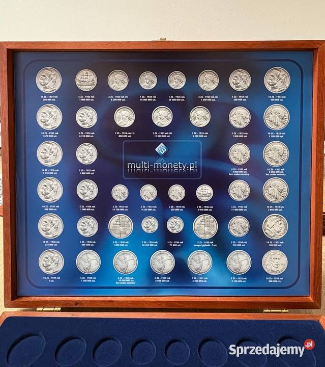 Duża kaseta kolekcjonerska na monety Piotrków Trybunalski