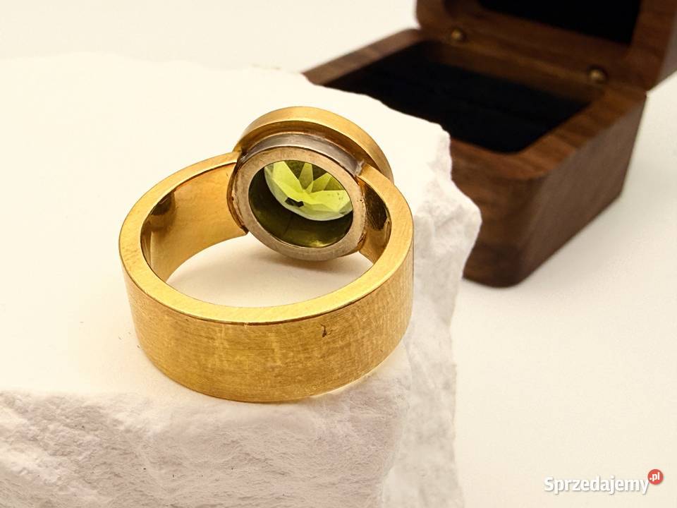 Masywny Designerski Pierścionek ze Złota Próby Szczecin sprzedam