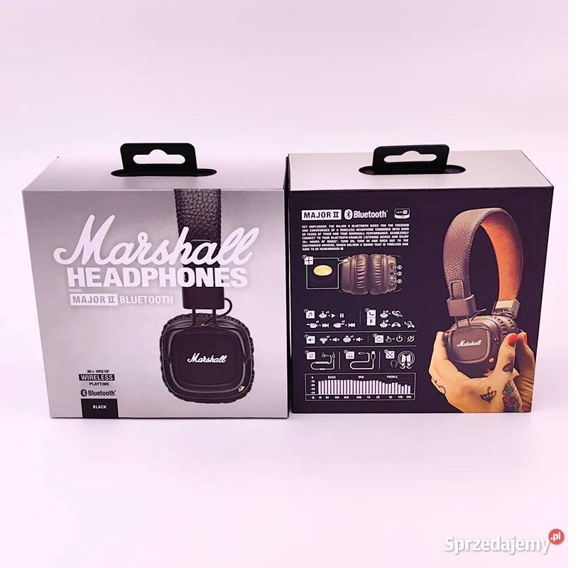 SŁUCHAWKI MARSHALL MAJOR II BLUETOOTHNOWE Słuchawki i głośniki Wrocław sprzedam