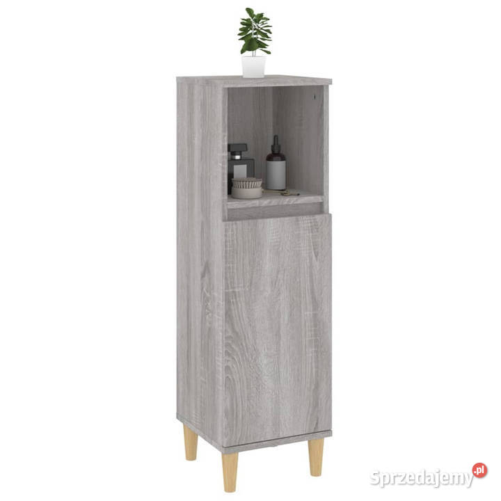 Szafka łazienkowa szary dąb sonoma 30x30x100 Warszawa