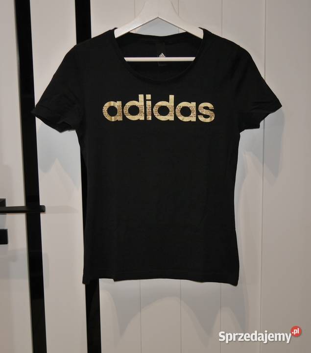 Adidas świetna koszulka złote logo 34 XS Wrocław