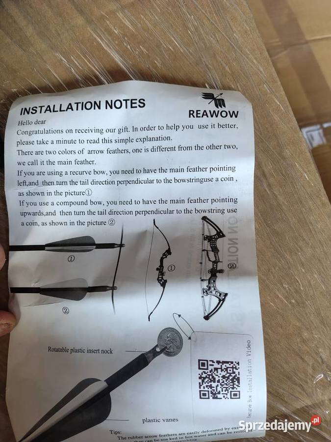 Łuk klasyczny REAWOW 2540 lbs CZARNY Zawiercie