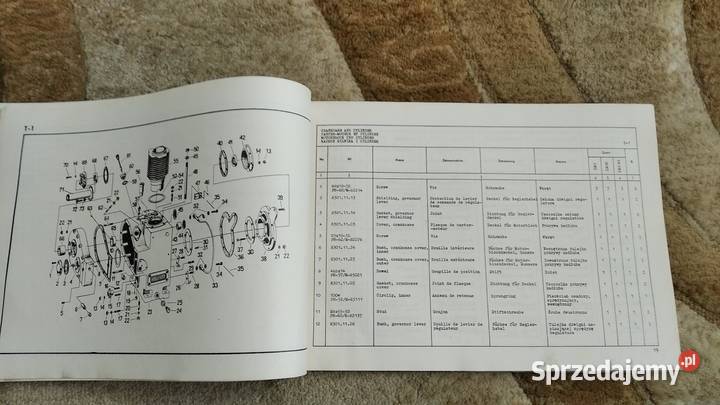 Katalog części silnik wysokoprężny S301 S301D lubelskie Lublin