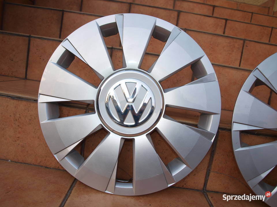 VW kołpaki 14 oryginalne chrom komplet 4 sztuki Koła i felgi wielkopolskie Kalisz