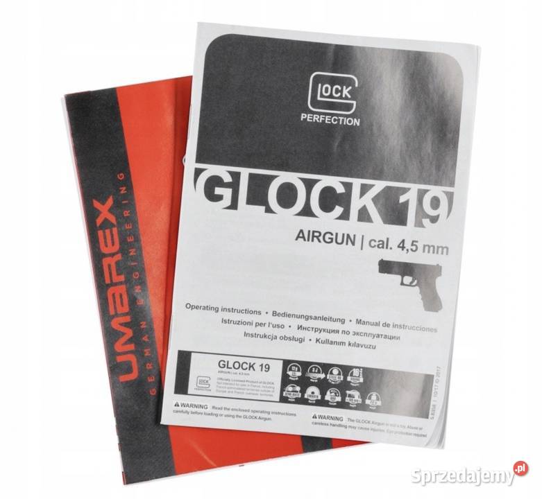 Wiatrówka Pistolet GLOCK 19 45mm BB CO2 Gliwice