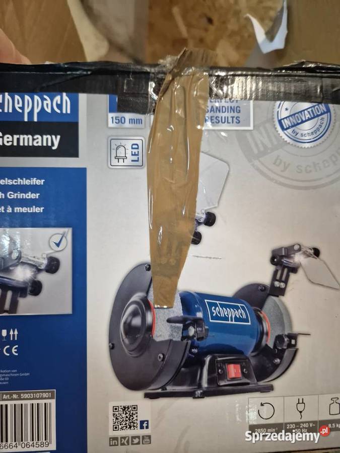 Szlifierka podwójna SM150L tarcza do obróbki 400 Głogowa