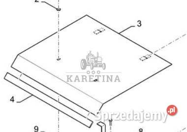 Holland CR9080 Osłona Pokrywa Blacha Skrzyni wielkopolskie Jastrzębniki