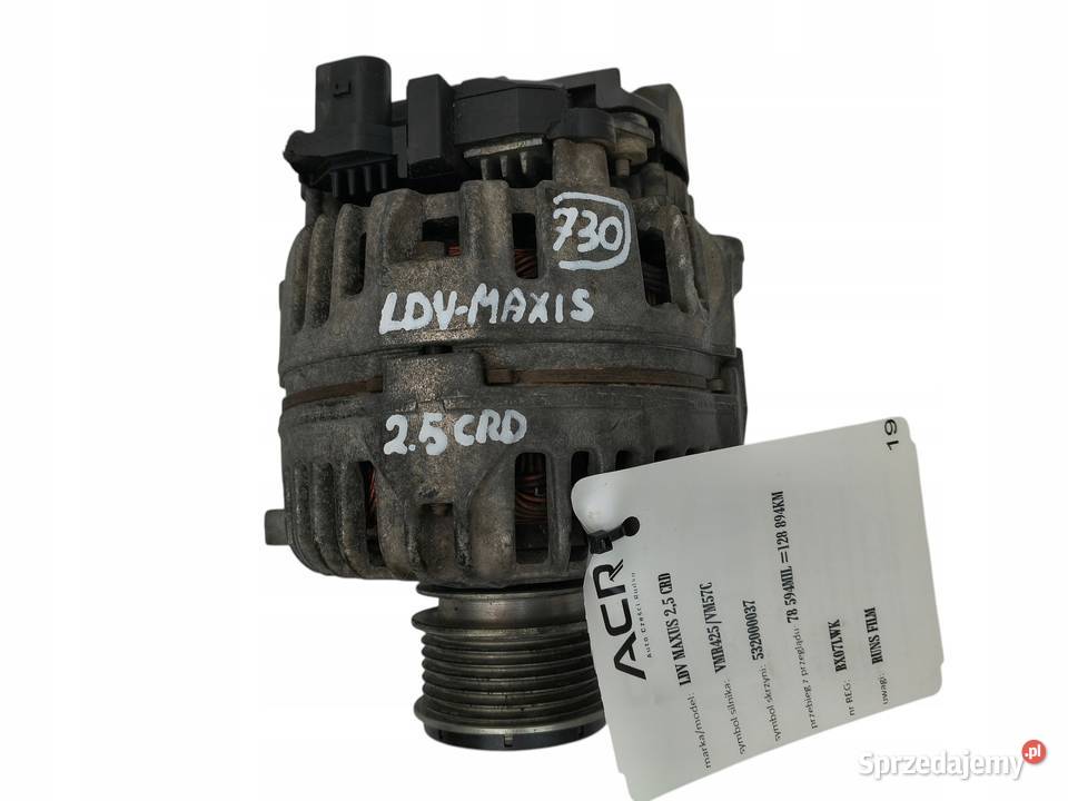 ALTERNATOR LDV Maxus 25 CRD 0124325178 Chełm
