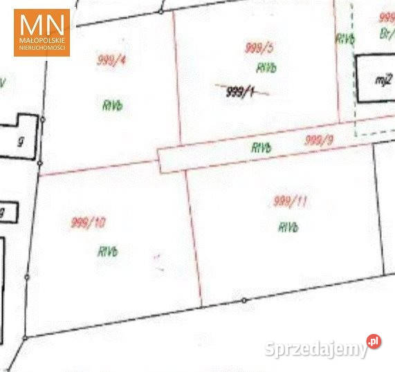 sprzedaży gruntu Jodłówka 800 metrów