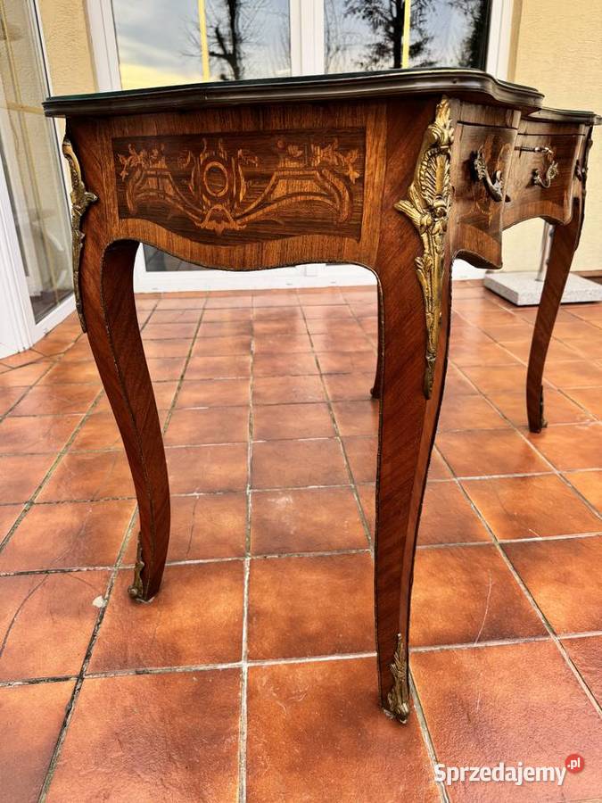 Biurko francuskie ludwik XV barokowe antyk Sulbiny