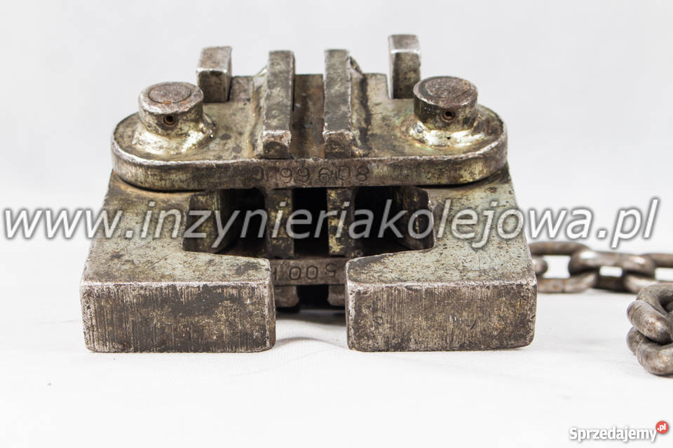 Uchwyt do podneszenia szyn z łańcuchem ciastko Rzeszotary