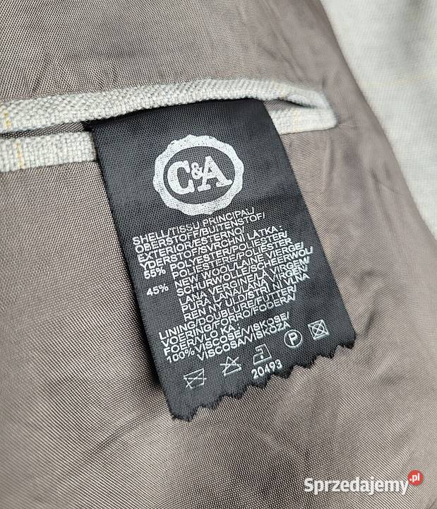 Marynarka z domieszką wełny oversize firmy CA Chełmno sprzedam