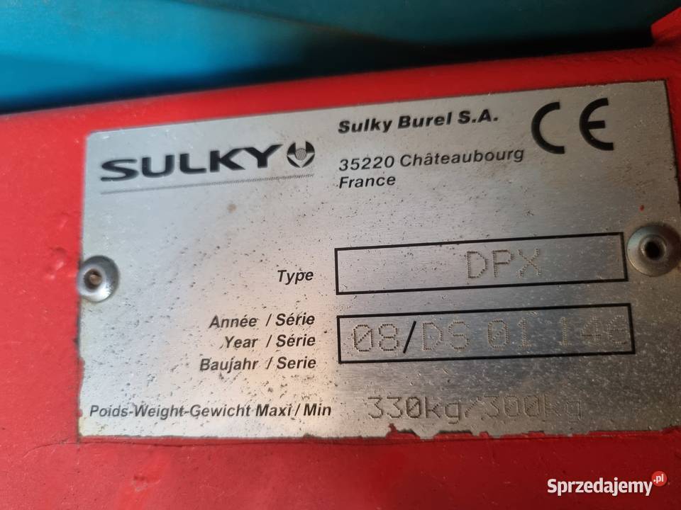 Sulky DPX tribord hydraulika Lipsko sprzedam