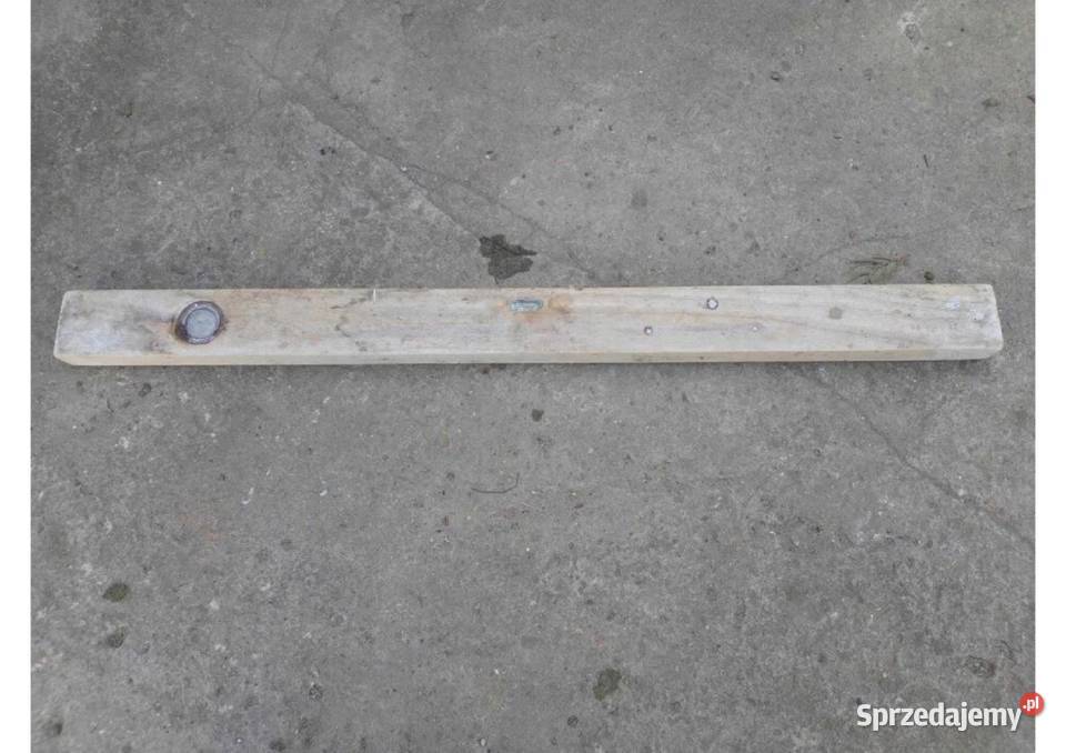 Poziomica drewniana 80 stara PRL dwa wskaźniki Łódź