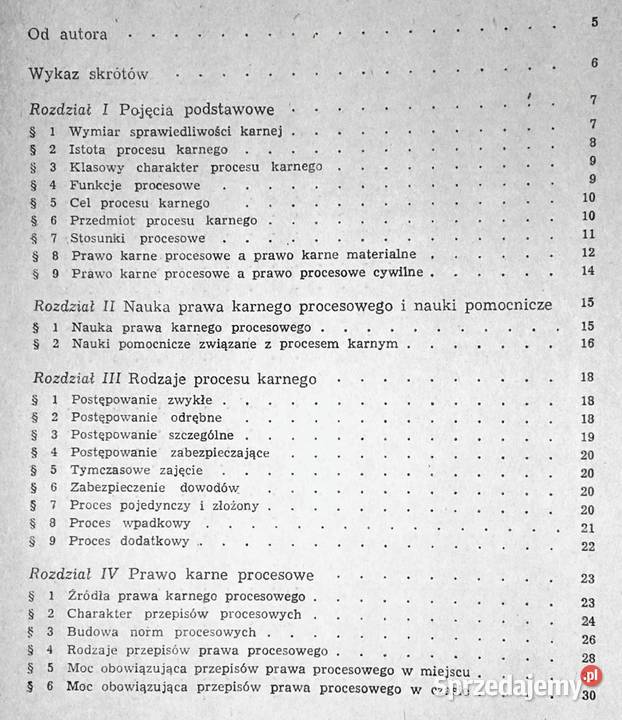 Polski proces karny w zarysie Stefan Kalinowski miękka Chełm sprzedam