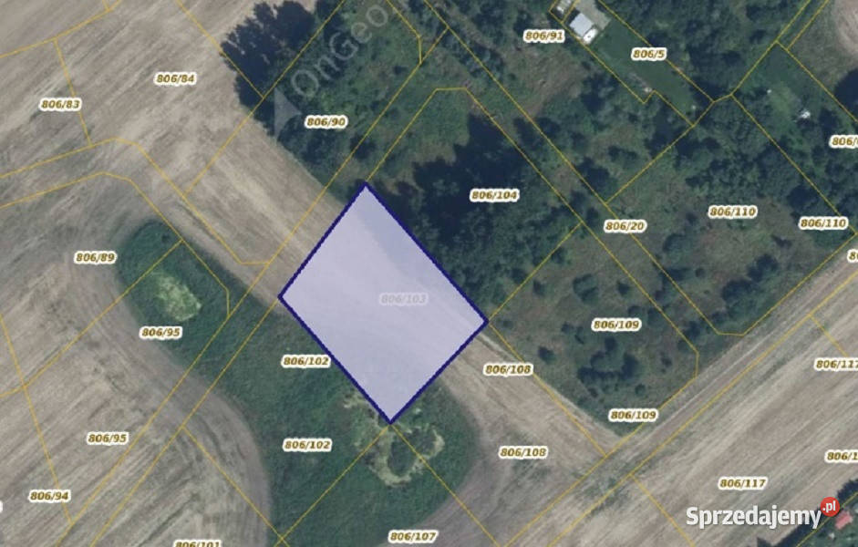 Działka 806103 z udziałem w Jarogniewie 138zł/m2 Gościno