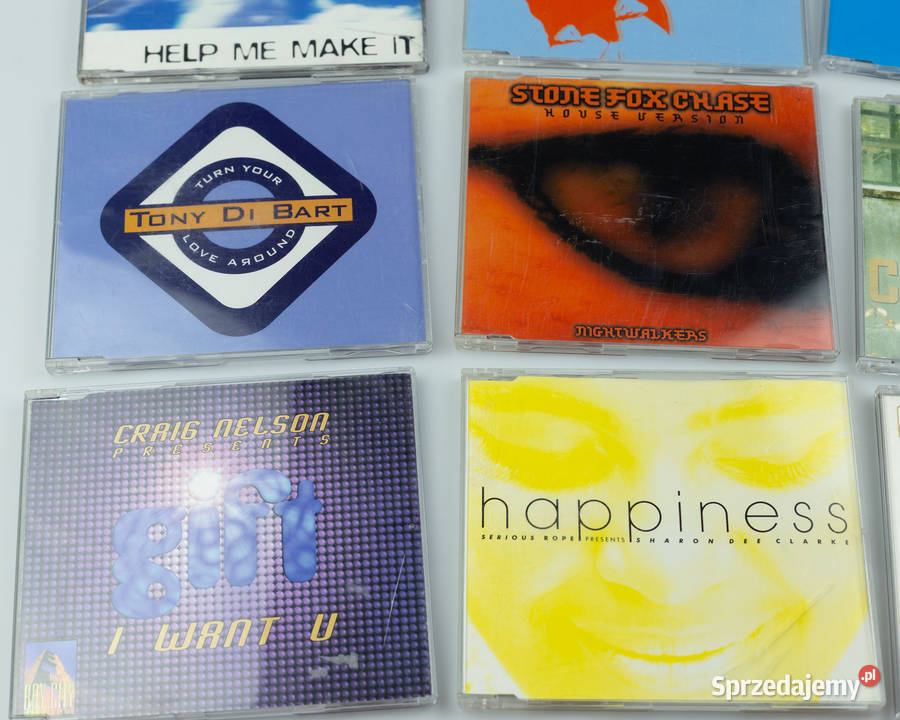 Zestaw 10 płyt CD house dance maxi single Tony Łuków