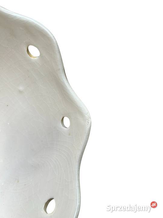 Vintage ceramiczny klosz lampy motywy kwiatowe Abażury i klosze mazowieckie