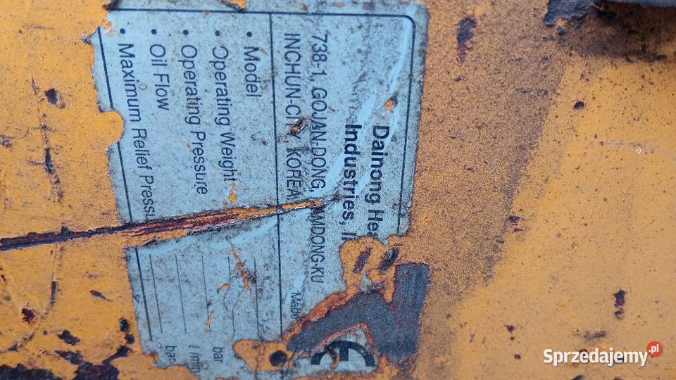 Młot wyburzeniowy do koparkiładowarki Oświęcim