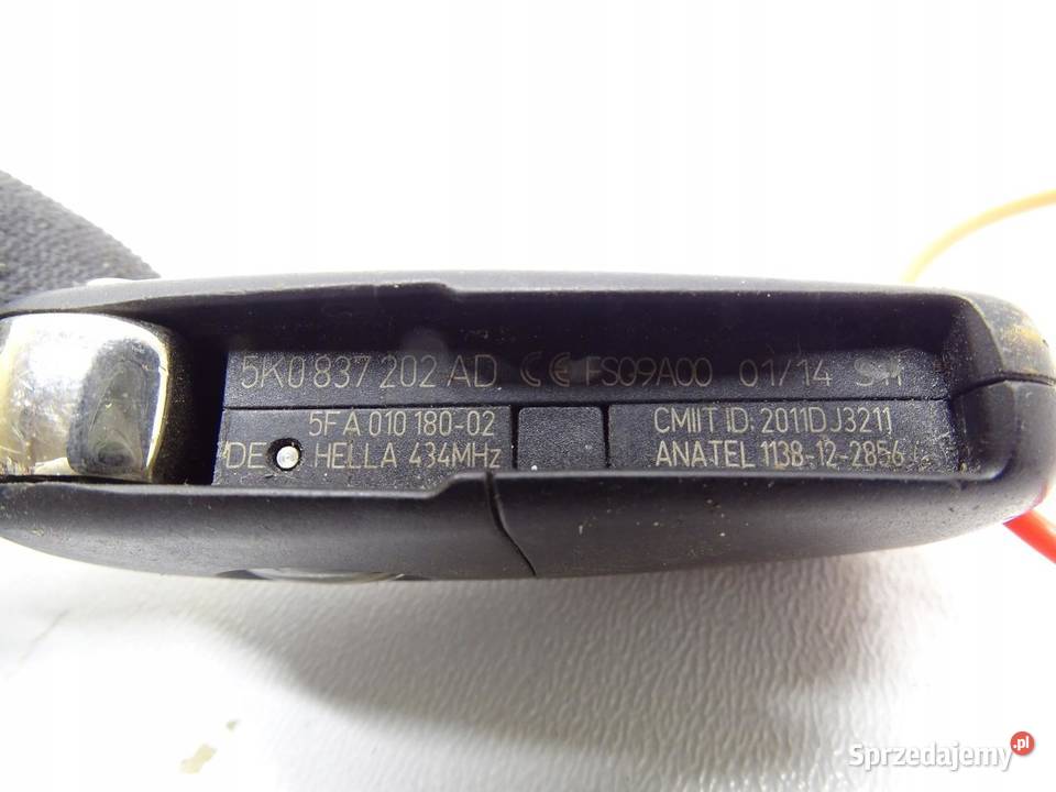 STACYJKA KLUCZYK 6R0905851B 5K0837202AD 434 Mhz osobowe Karoseria małopolskie