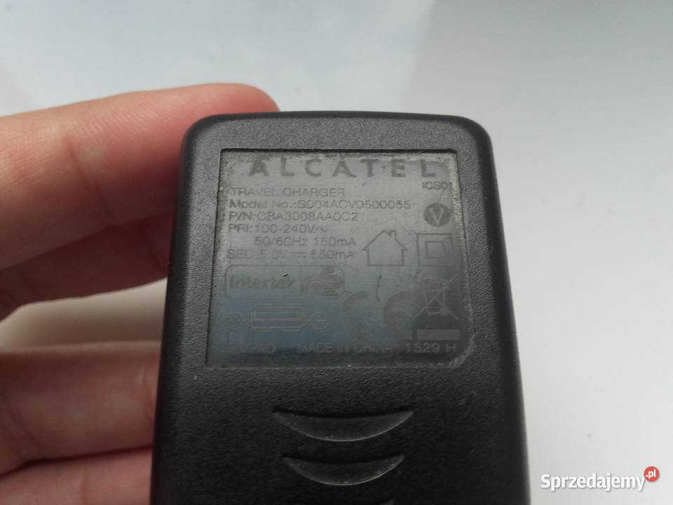 Ładowarka USB Alcatel 5V 550mA sprawna używana kujawsko-pomorskie