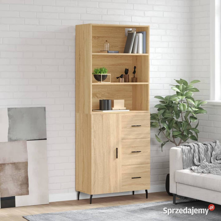 Witrynka dąb sonoma 695x34x180 materiał Dom i Ogród
