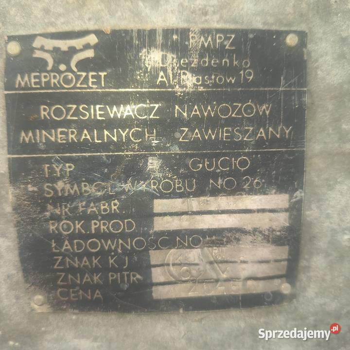 Lejek do nawozu Maszyny rolnicze Kleszczów