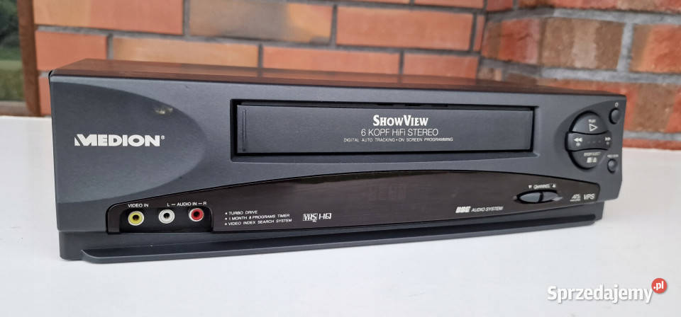 Medion VideoVHS 6 głowic MD 9023 MD9023 Międzychód