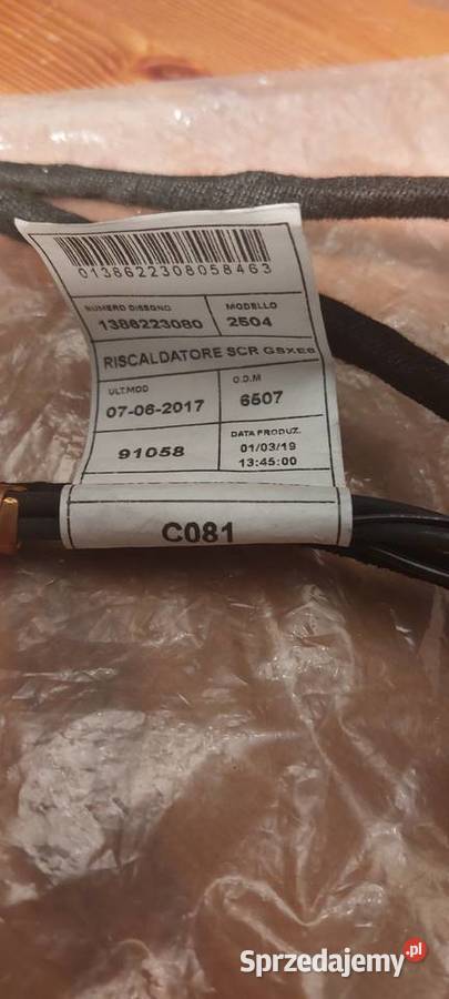 WIĄZKA ELEKTR WENTYLATORA Fiat OE 1386223080 14 lubuskie Skwierzyna