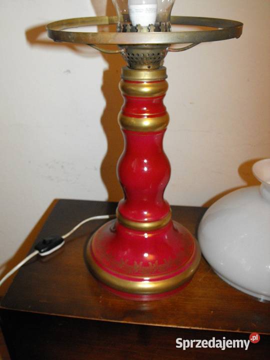 Porcelanowa lampa w stylu lampy naftowej Skierniewice