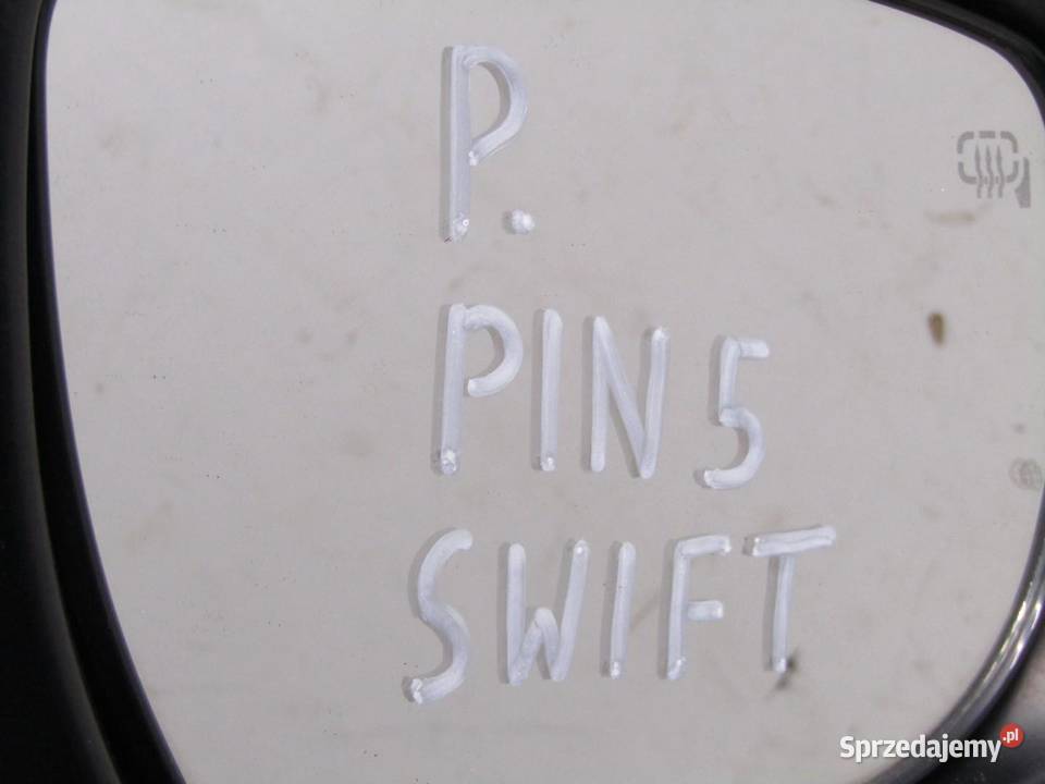 LUSTERKO PRAWE 5 PIN ZMW SUZUKI SWIFT VI MK8 osobowe