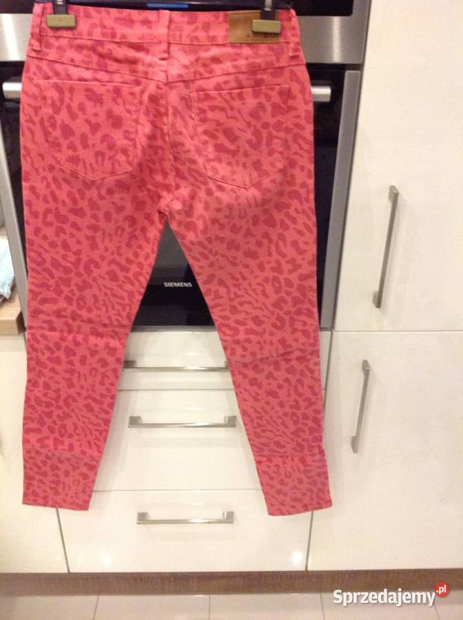 Spodnie Jeans Damskie AMISU M panterka j nowe Nowa Sól sprzedam