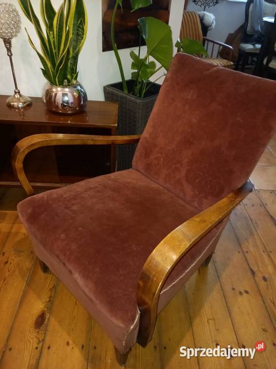 Halabala fotele fotel art deco retro prl design Gdańsk