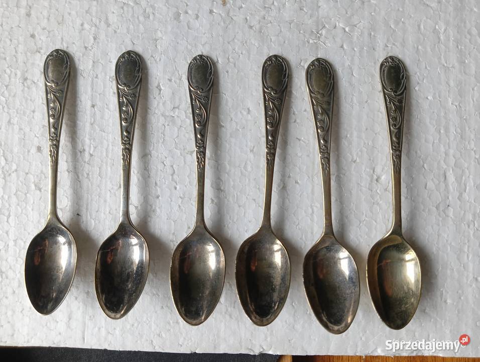 Komplet starych łyżeczek angielski EPNS Kraków