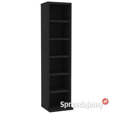 vidaXL Szafka na CD czarna 21x20x88 materiał Pozostałe Warszawa sprzedam
