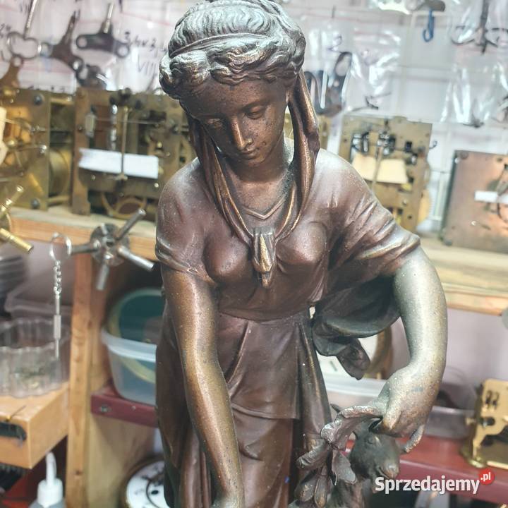 SprawnyFrancuski zegar figuralny55x25x20 Wrocław