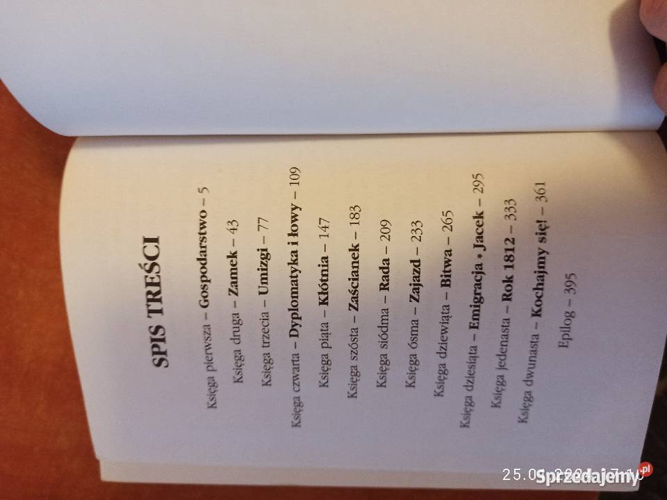 Książka pt Pan Tadeuszautor Adam Mickiewicz Koszalin