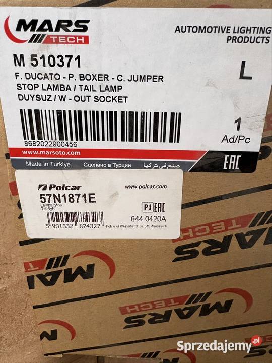 Lampa tył lewa DucatoJumperBoxer Lampy tylne Pruszków sprzedam