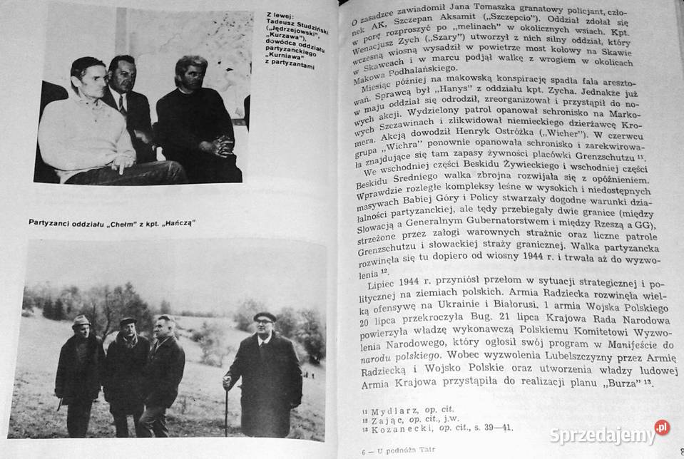 U podnóża Tatr 19391945 Alfons Filar Chełm