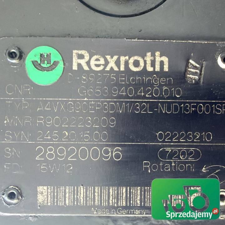 Przekładnia E653630010030 AGCO Rexroth Wilkowo sprzedam